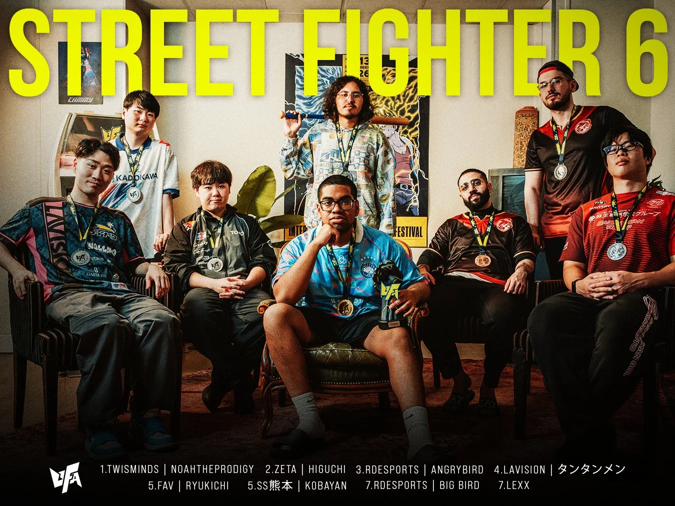 Les huit finalistes Street Fighter 6 de l’UFA 2026