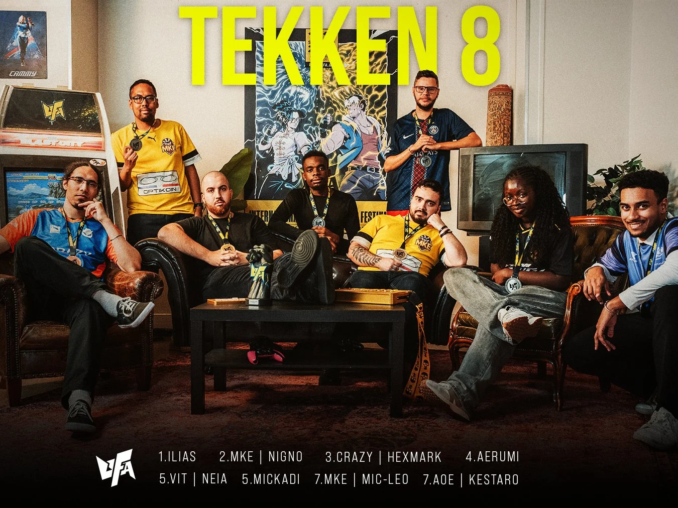 Les huit finalistes Tekken 8 de l’UFA 2026