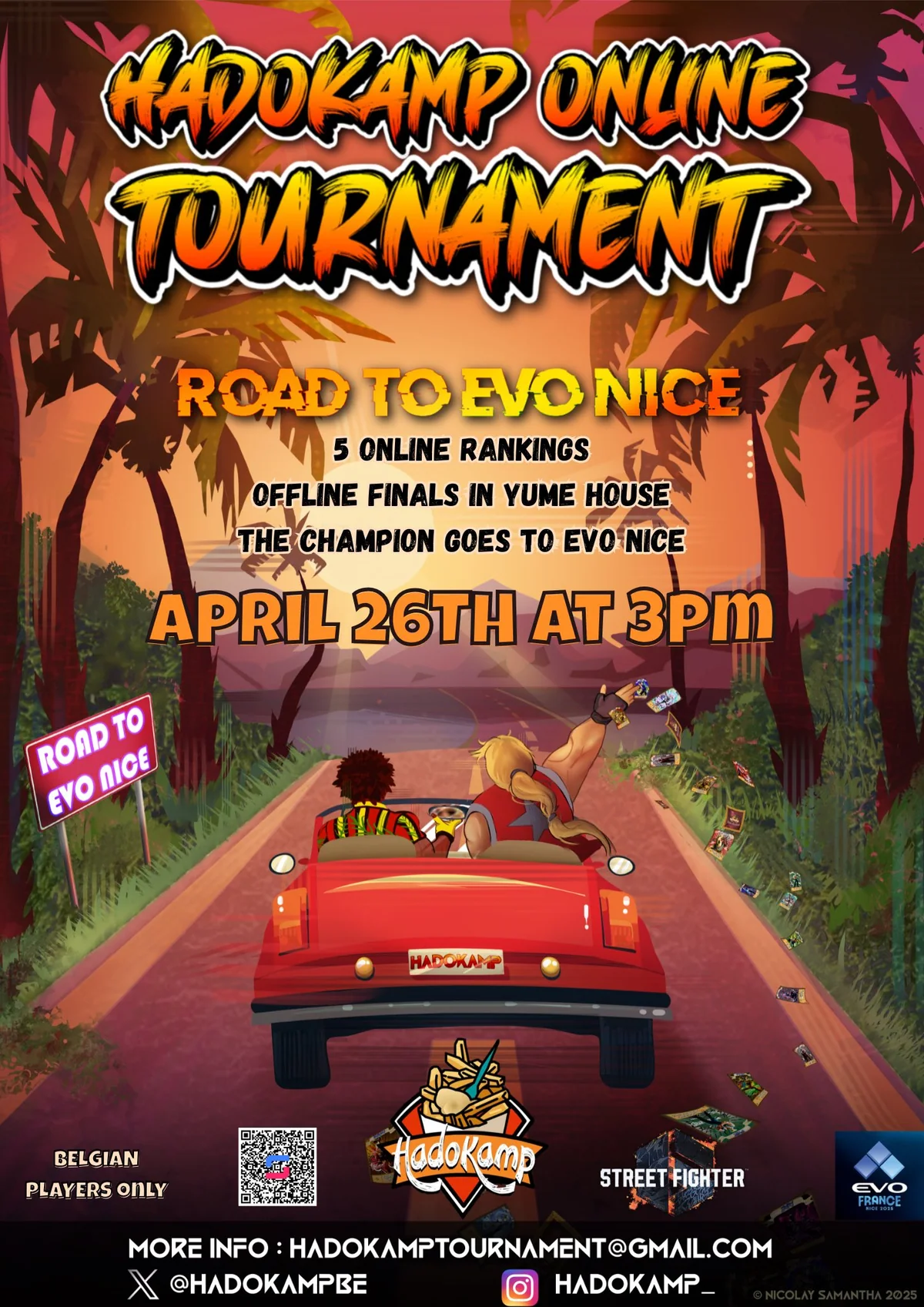 Hadokamp Online Tournament Road to EVO Nice 2025 poster