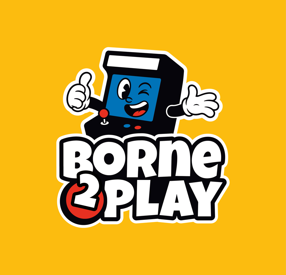 Logo Borne2Play sur son fond jaune d’origine