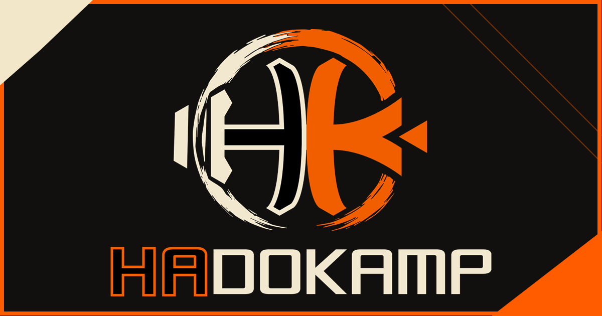 Official Hadokamp social visual on a dark background